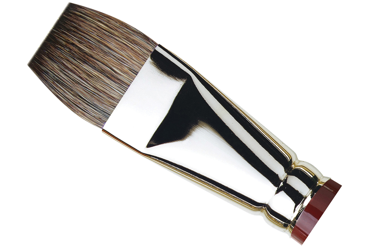 Filbert Red/Brown Synthetic with Short Handle da Vinci Oil & Acrylic Series 7485K Top Acryl Paint Brush Size 10 7485K-10 