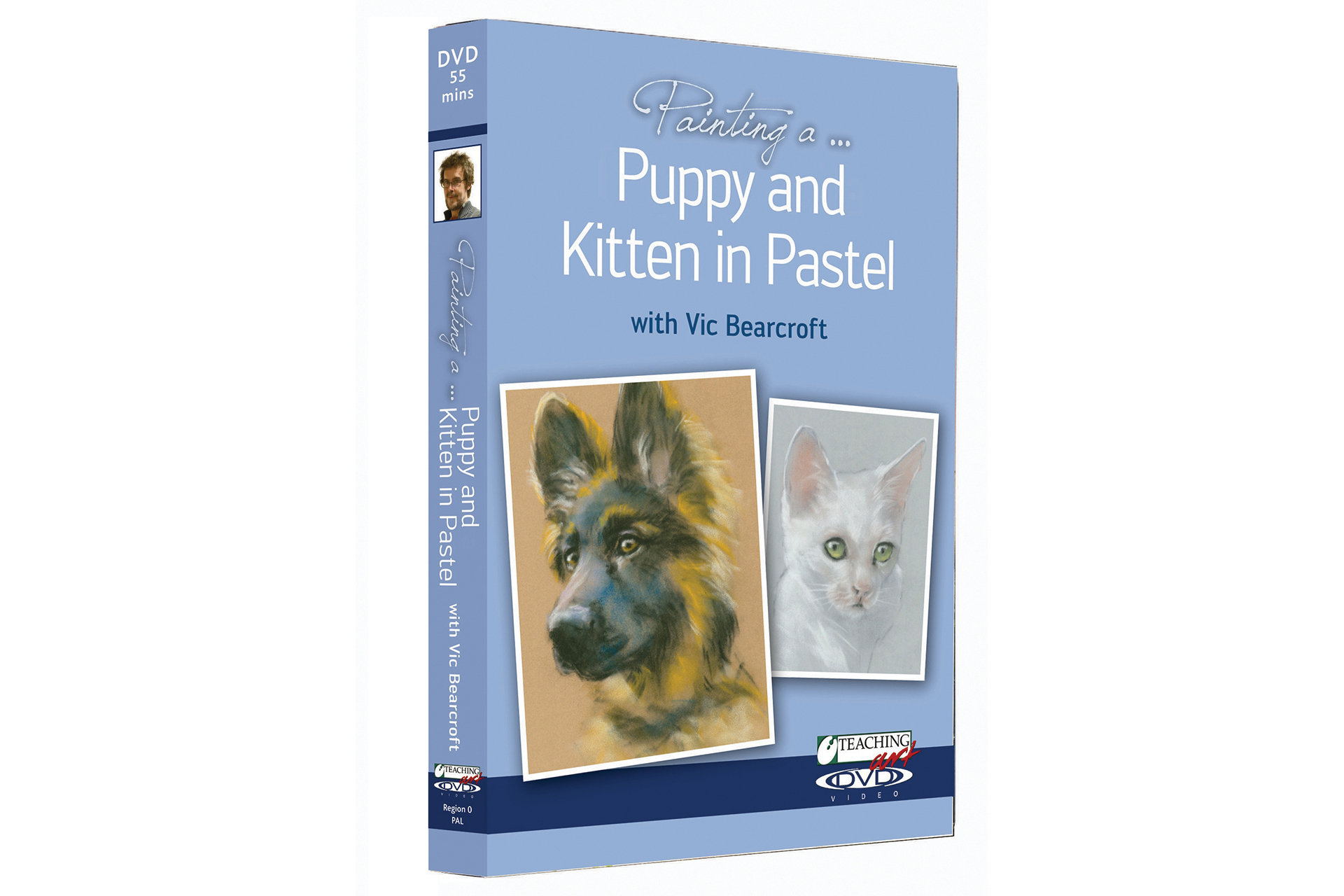 Vic Bearcrofts Painting a Puppy & Kitten Pastels Set of 10 