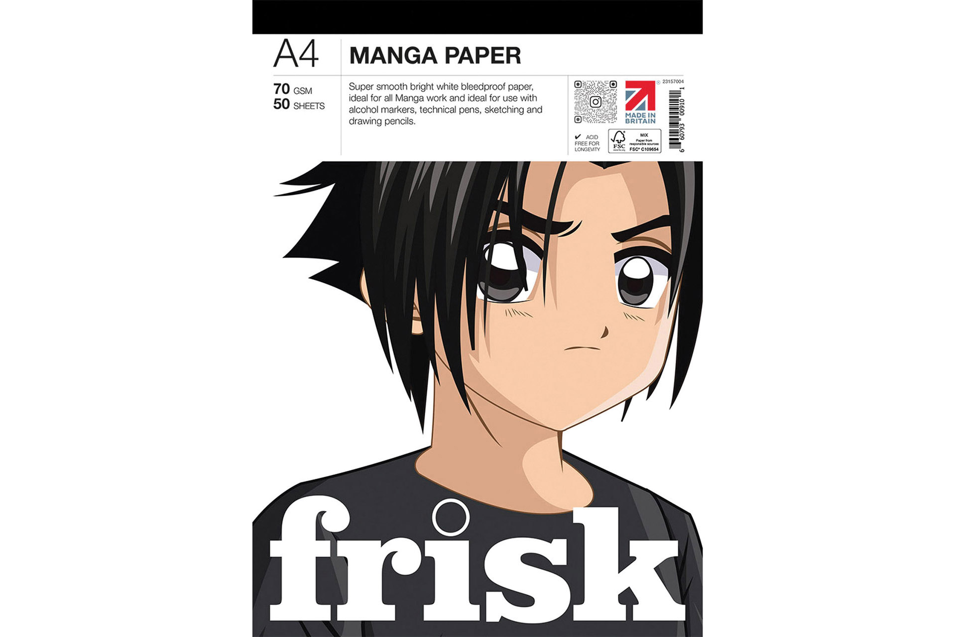 Frisk Manga Paper Pad A4 70gsm 50sheets
